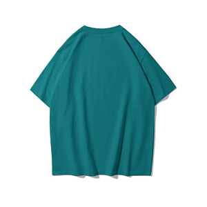 Men's Red Cotton Short Sleeve T-Shirt O-Neck Regular Fit Casual Solid Color Jersey Knitted Blank Design - Product Image 5