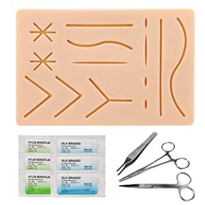 แผ่นซิลิโคนฝึกเย็บแผลคุณภาพสูง Tegra Surgical ได้รับการรับรองมาตรฐาน CE ดีไซน์ใหม่ล่าสุด รูปแบบใหม่ แผลตัดสำเร็จรูป ทนทาน สำหรับฝึกการเย็บแผลทางการแพทย์ - Product Image 4