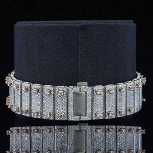 Reloj VVS1 Automático Mecánico de Acero Inoxidable con Bisel de Moissanita Arcoíris y Esfera Árabe, Estilo Hip Hop para Hombre, Mujer y Unisex - Product Image 5