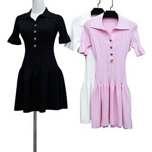 Vestido de Tenis para Mujer con Logotipo Personalizado, Transpirable, de Secado Rápido, con Cuello Plisado y Sujetador Incorporado, Ideal para Golf - Product Image 2
