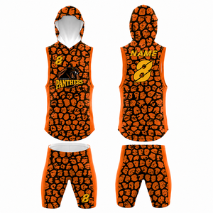 Uniforme de Fútbol Americano 7v7 con Capucha y Estampado de Leopardo, Personalizado con Logotipo Sublimado, Compresión para Hombre, Secado Rápido, para Adultos - Product Image 2