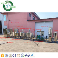 Ligne de production complète de boissons gazeuses (vin mousseux, cola) 2000L/H 2 tonnes avec refroidisseur d'eau