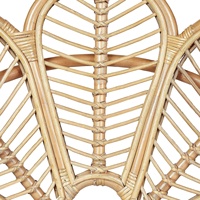 Chaise de salle à manger en rotin naturel fait main, motif paon, chaise d'appoint bohème pour la maison, le café, l'hôtel