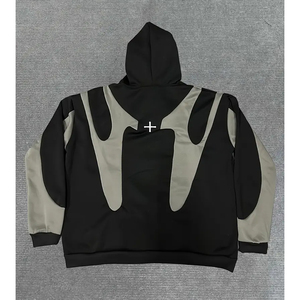 เสื้อฮู้ดดี้ผู้ชายคุณภาพสูงแบบซิปเต็มตัว ขายส่ง ผลิตตามสั่ง เนื้อผ้าฟลีซหนานุ่ม เก็บความร้อน มีจำหน่าย เสื้อฮู้ดดี้ผู้ชายสไตล์วินเทจ - Product Image 2