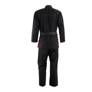 ชุดกิมิโนของ jujitsu ชุดศิลปะการต่อสู้คาราเต้สีดำปักโลโก้ได้ตามต้องการ - Product Image 3
