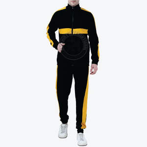 Survêtement en polyester et coton de haute qualité, tissu durable, coupe décontractée, idéal pour le fitness, les sports et les tenues décontractées. - Product Image 1