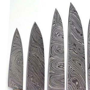 Ensemble de couteaux de cuisine en acier Damas de haute qualité, design moderne et droit, couteaux de cuisson professionnels, lame durable pour la cuisine à domicile - Product Image 5