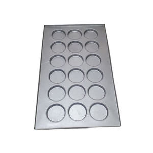 Widely Used Premium Quality <b>Baking</b> Dishes & Pans Reusable Food Grade Aluminized Steel Burger Bun <b>Tray</b> with 18 Cavities - Product Image 1