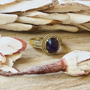 Top Style Demanding Product <b>Ring</b> Vintage Style Amethyst <b>Ring</b> Gold Plated Brass Boho <b>Ring</b> Tribal Ethnic <b>Statement</b> Wholesale <b>Ring</b> - Product Image 1