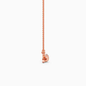 Collar Clásico de Diamantes en Oro Amarillo para Mujer, Corte Brillante Redondo, Engaste Pavé, Joyería para Uso Diario - Product Image 4