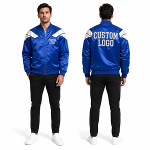 Chaqueta Casual de Satén para Hombre, Personalizada, al por Mayor, para Motocicleta, Primavera, Otoño, Invierno, Duradera, Cómoda, Transpirable, Prenda de Calidad - Product Image 5