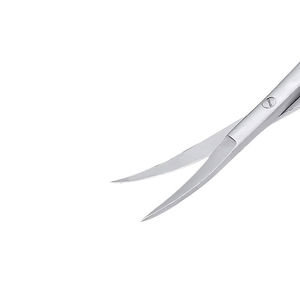 Stainless Steel Curved Spring Scissors Handle Cuticle Grooming Precision Beauty Sharp Blade Manicure Tool Custom Logo Simple - Product Image 4
