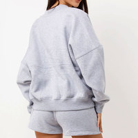 Ensemble de survêtement court pour femme, design personnalisé, décontracté, uni, printemps, 100 % coton, confortable, idéal pour le sport