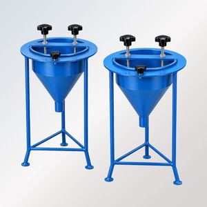 Appareil de test de fluidité et de temps de coulée du coulis de ciment avec cône de coulage et support - Product Image 2