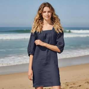 Women Cotton Midi <b>Dress</b> Sleeveless A-Line Casual <b>Summer</b> <b>Dress</b> Loose Fit Breathable Daily Wear <b>Dress</b> - Product Image 5