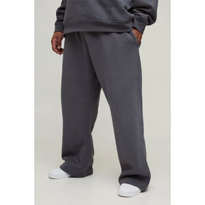 Pantalon de jogging ample en molleton épais pour homme, style cargo, coupe évasée, personnalisable par le fabricant - Product Image 1