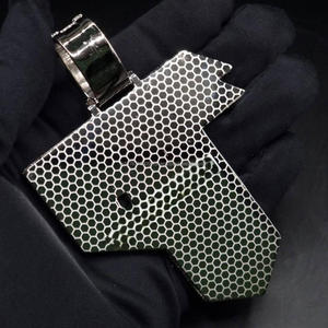 Collier Hip Hop personnalisé avec pendentif flèche serti de pierres pour hommes et femmes, pendentif de luxe en forme de flèche, bijoux de mode brillants, vente en gros - Product Image 3
