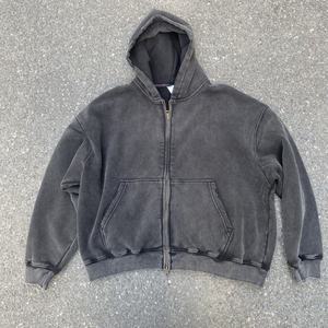 Men's Heavyweight Zip-Up Hoodie Premium Cotton Fleece Full-Zip Pockets Warm <b>Athletic</b> Outerwear Print for Sleeve Olive Green - Product Image 5