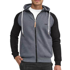 Sweat à capuche pour homme de haute qualité avec fermeture éclair, poches kangourou, manches longues, design et logo personnalisés, impression numérique - Product Image 4