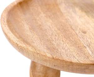 Wooden Bowls for Decor Pedestal Wood Fruit Bowl Decorative for Home Rustic <b>Table</b> Centerpiece <b>Kitchen</b> - Product Image 2