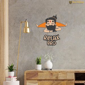 Décoration murale en bois imprimée Relax Bro avec citations pour la décoration de la maison, salon, chambre à coucher, objet décoratif en bois - Product Image 4