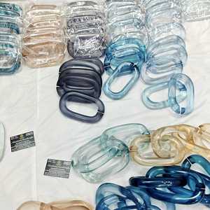 home decoration The Customization <b>resin</b> Chain links very big size and <b>clear</b> colors multi colors <b>resin</b> big links available - Product Image 1
