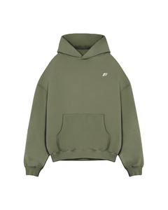 Sweat-shirt à capuche surdimensionné pour homme, coupe ample, épaules tombantes, en molleton de coton avec poche, style décontracté streetwear, pour l'automne, USA - Product Image 1