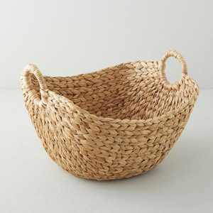 Panier à fruits en jacinthe d'eau tressée, organiseur de cuisine, contenants de haute qualité - Product Image 2