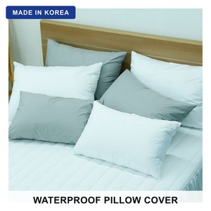 Fodera per Cuscino Impermeabile Coreana Antiallergica con Cerniera, Protezione Antipolvere 100% Poliestere per Hotel e Casa - Product Image 1