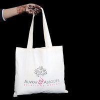 Sacs de courses attrayants à motifs imprimés, les plus vendus, en coton cardé 100 % recyclé, au prix direct usine.