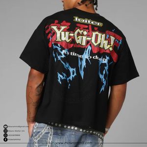 Camiseta Extra Grande con Logotipo Impreso en DTF Personalizado, 100% Algodón, Grueso, Ecológico, Transpirable, Venta al Por Mayor, Unisex, Moda de Verano, OEM - Product Image 5