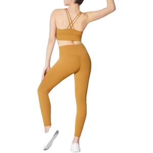 Elegante por encargo al mejor precio MOQ bajo Color sólido Diseño personalizado disponible en precio razonable Mujeres Yoga Set para la venta - Product Image 4