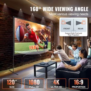 Schermo per Proiezioni Esterne 4K HD con Supporto in Cristallo PET e Schermo di Proiezione Anti-Piega da 120 Pollici 16:9 - Product Image 2