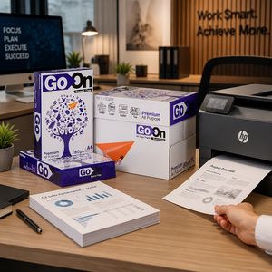 Papel de Copia Blanco GO ON A4, 80g/70g, Duradero y Ligero, Hecho en Tailandia para Uso Diario - Product Image 5