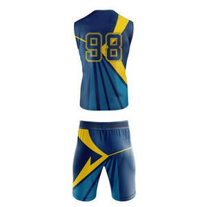 Conjunto de Uniforme de Fútbol 7v7 Sublimado Personalizado, Transpirable, de Secado Rápido, Jersey y Pantalones Cortos Deportivos para Equipo, Venta al Por Mayor - Product Image 2