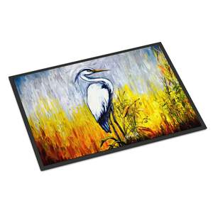 New Cattin Around Heron Doormat Non-Slip Washable Low Pile 18H X 27W Indoor and <b>Outdoor</b> Entryway Rug Front Door <b>Mat</b> - Product Image 1