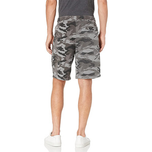 Shorts Bermuda pour Homme à Imprimé Camouflage, Taille Mi-Haute Élastique, Style Décontracté, en Polyester Tissé Respirant avec Poches - Product Image 2