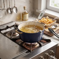 Schnelllesendes Digitales Temperaturmessgerät Lebensmittelthermometer mit Edelstahl-BBQ-Fleischsonde für Küche Backen Grill