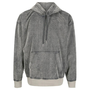 Easy-to-Wear New Style Premium Quality Spring <b>Thick</b> <b>Fleece</b> Acid Wash Hoodies Casual Customized 100% Cotton Men's Hoodies - Product Image 5