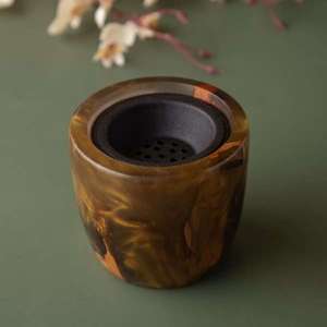 Handcrafted Nordic Wave Epoxy Resin & Natural Wood <b>Incense</b> Burner – Premium Decorative Stick & <b>Cone</b> Holder for Zen Meditation - Product Image 2