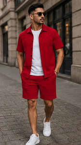 Short <b>Sets</b> for Men Casual Clothes Summer Man 2 Piece <b>Set</b> Sports Suits for Men Shirts and Shorts Male <b>Sets</b> Gym printed - Product Image 2
