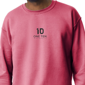 Sudadera de cuello redondo para hombre, color rojo escarlata, de felpa, informal, cálida, mezcla de algodón, lisa, con logotipo personalizado - Product Image 4