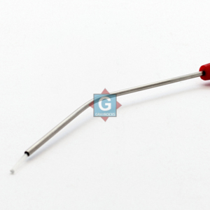 Tube en acier inoxydable Zoellner de couleur rouge, matériau non magnétique, instrument chirurgical d'aspiration ORL - Product Image 5