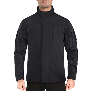 OEM Wholesale Winter Tactical Softshell Windbreak Windproof Waterproof High Quality <b>Plain</b> Dyed <b>Canvas</b> Polyester Men's Jackets - Product Image 3