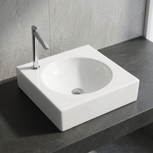 Modern Deep Countertop Wash Basin Premium Ceramic Stone Look Bathroom Vanity Sink OEM Custom Design - Product Image 6