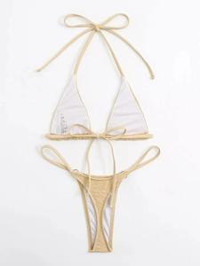 Women <b>Bikini</b> <b>Set</b> Two Piece Swimwear Adjustable Beach Swimsuit Comfortable Summer Vacation Poolside Fashion - Product Image 6