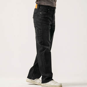 Jeans Innovears personnalisés pour hommes, déchirés, délavés, coupe large, style décontracté, imperméables, écologiques, tendance hiver-printemps, style hip-hop - Product Image 3
