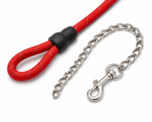 <b>Dog</b> <b>Leash</b> with Chain OEM ODM Custom Logo Heavy Duty Nylon Chain Pet <b>Leash</b> Direct Manufacturer - Product Image 1