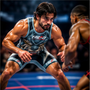 Timber Camo Custom <b>Wrestling</b> <b>Singlet</b> for <b>Men</b> Sublimation Team Competition Uniform OEM - Product Image 6