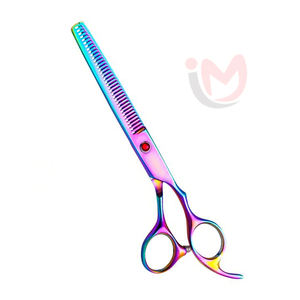 Tijeras de Entresacar Profesionales para Peluquería Canina, Acero Inoxidable, para Diestros, Mango Largo, 30 Dientes, para Perros y Gatos, Herramienta de Salón - Product Image 1